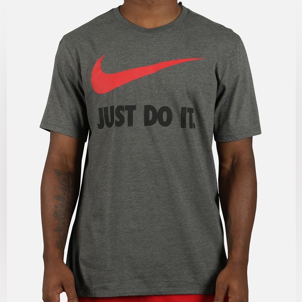 Nike “Just Do It” Tee - Grey & Red